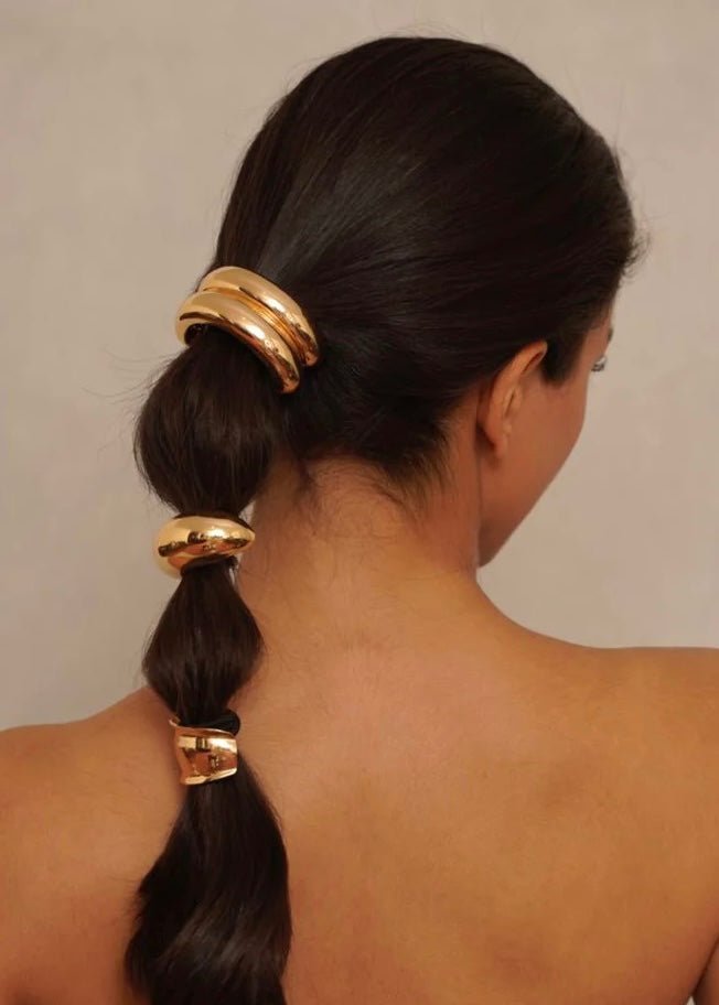 18K Gold Plated Hair Cuffs & Ties