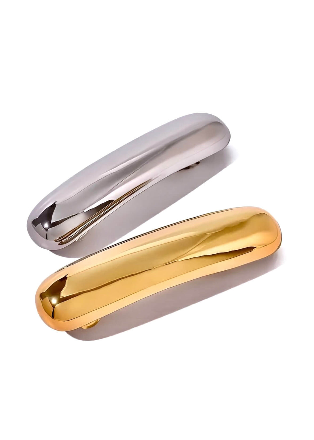 18K Gold Plated Chunky Bar Barrette