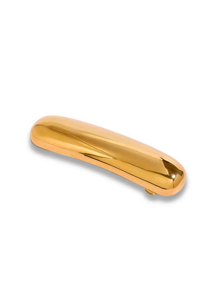 18K Gold Plated Chunky Bar Barrette