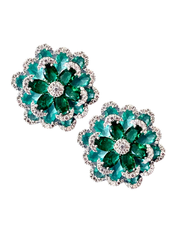 Camilla Green Stud Earrings