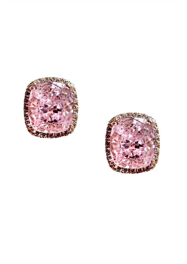 Rosaline Pink Stud Earrings