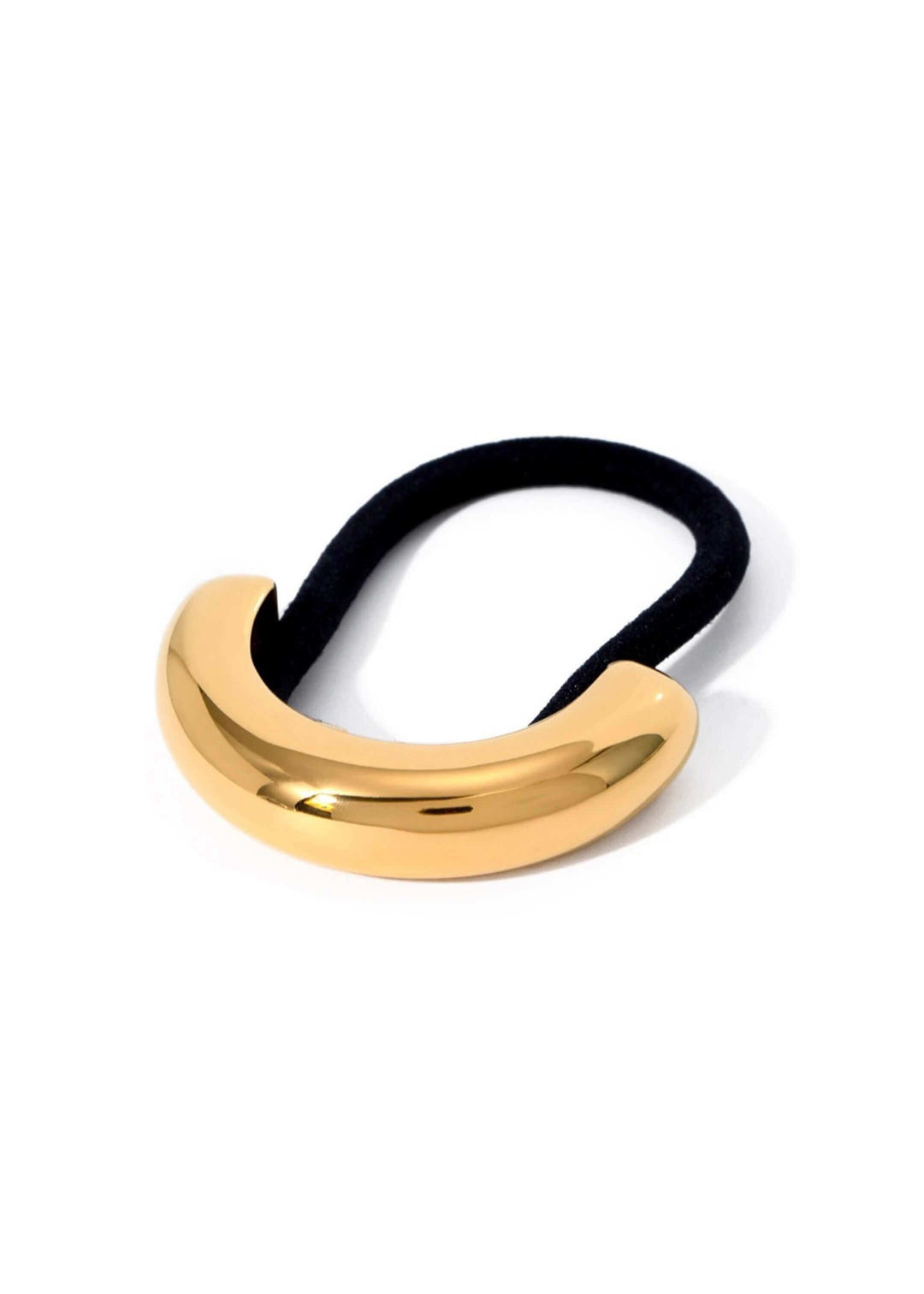 Small 18K gold-plated hair tie cuff, hypoallergenic and waterproof, Luvertta