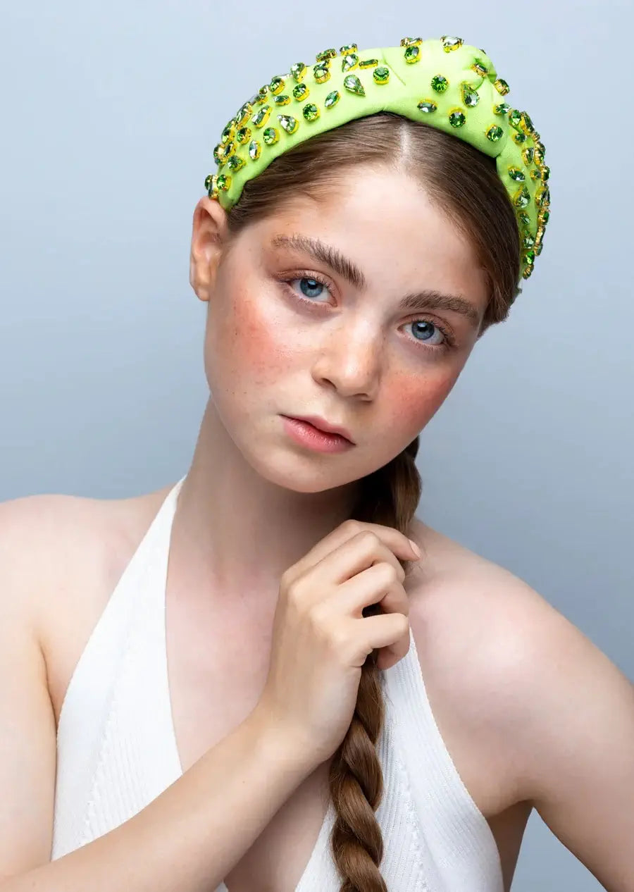 Estella Cotton Headband Headband Luvertta Lime Green 