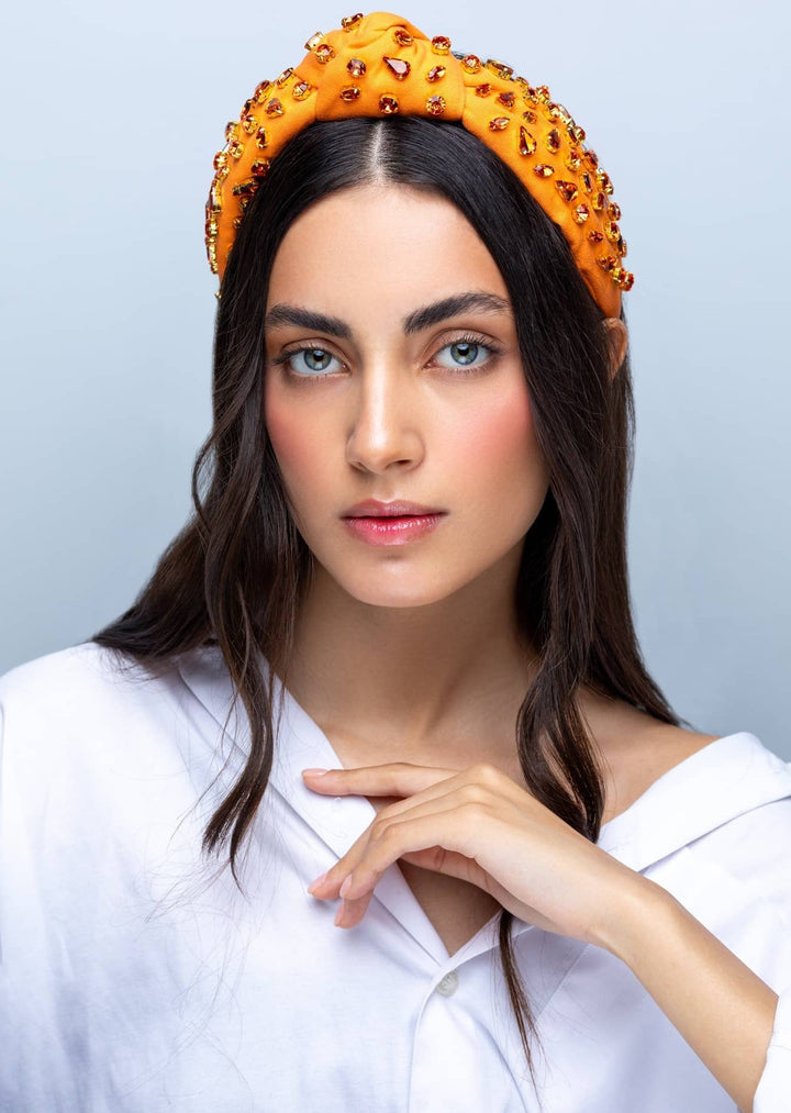 Estella Cotton Headband Headband Luvertta Tangerine Orange 