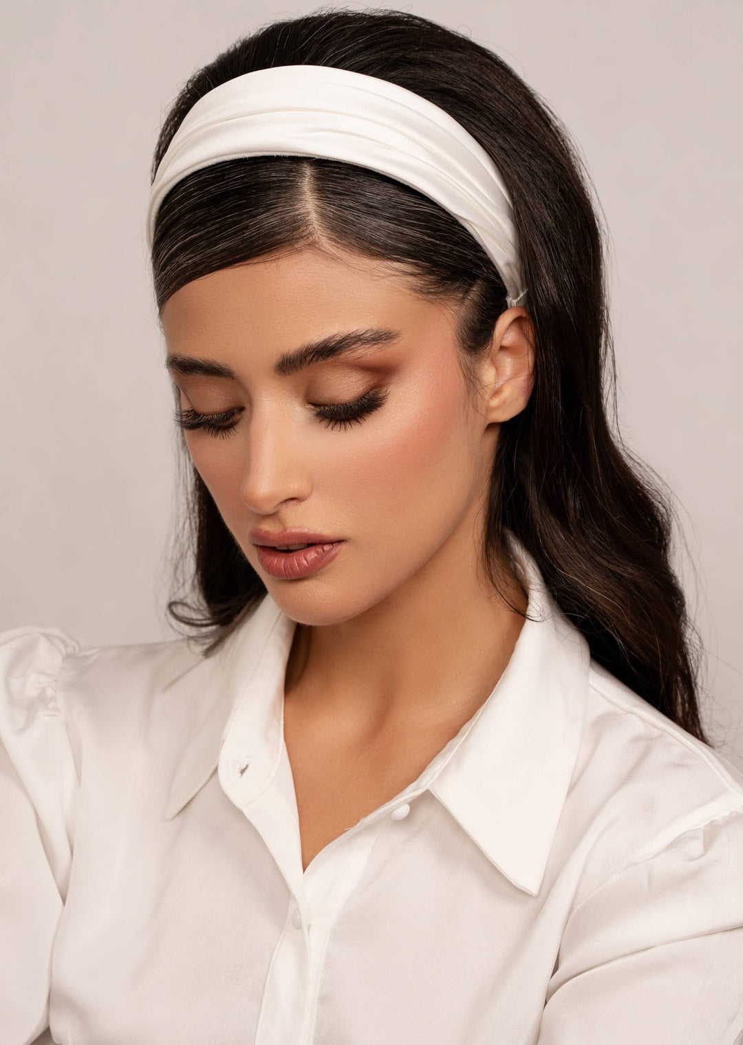 Grace Hand-Draped Headband Headband Luvertta 