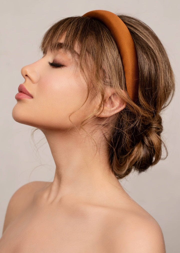 Penelope Padded Headband Headband Luvertta Golden Brown 