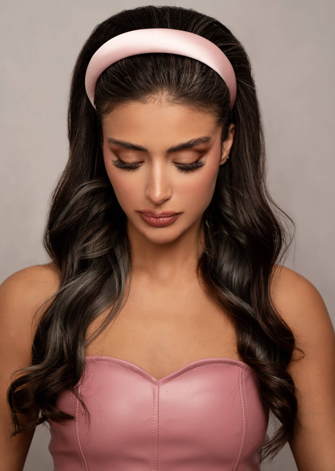 Penelope Padded Headband Headband Luvertta Pearl Pink 